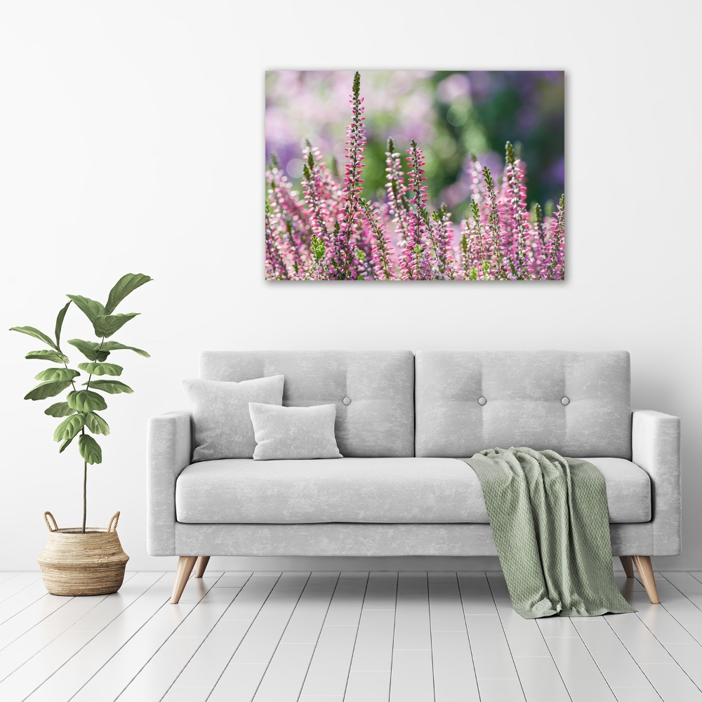 Print on acrylic Heather flowers