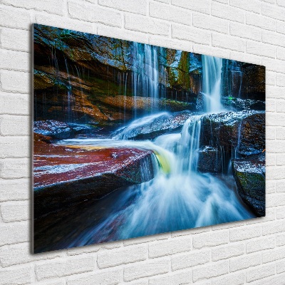 Print on acrylic Tropical waterfall