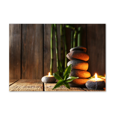 Print on acrylic Zen bamboo stones