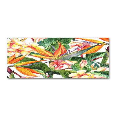 Print on acrylic Tropical flowers