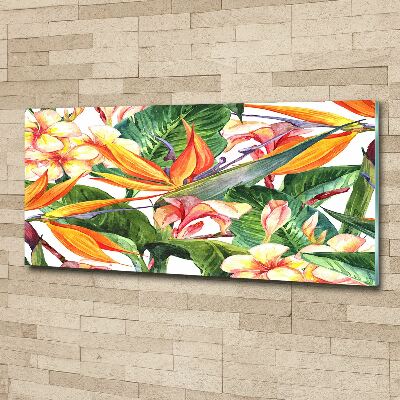 Print on acrylic Tropical flowers