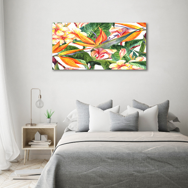 Print on acrylic Tropical flowers