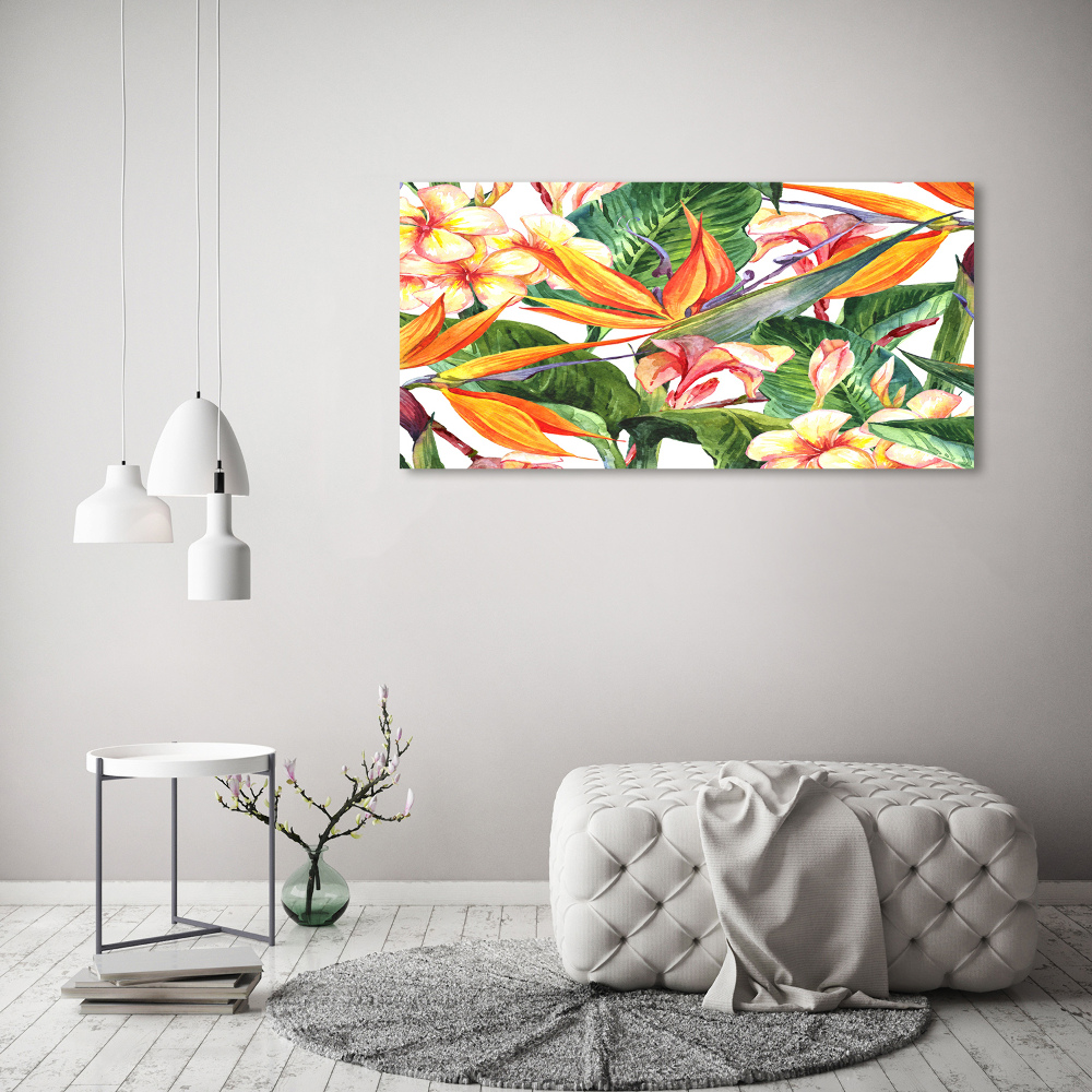 Print on acrylic Tropical flowers