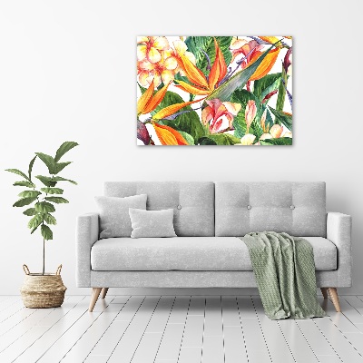 Print on acrylic Tropical flowers