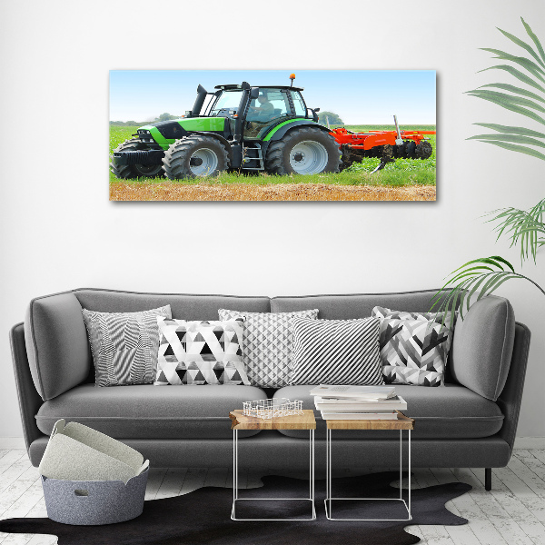 Wall art acrylic Tractor in the field