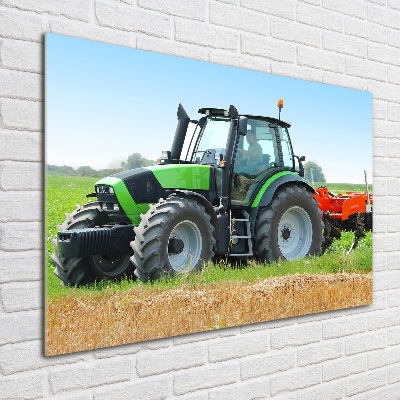 Wall art acrylic Tractor in the field