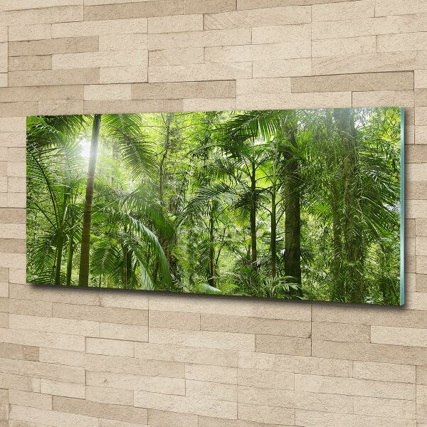 Wall art acrylic tropical forest