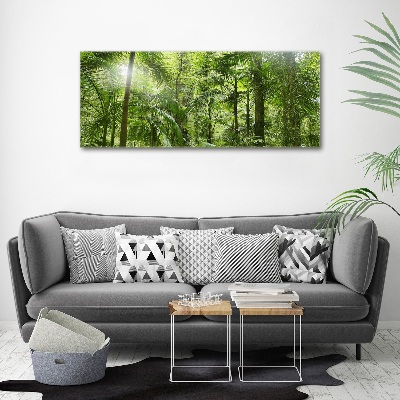 Wall art acrylic tropical forest