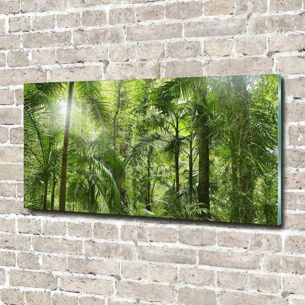 Wall art acrylic tropical forest