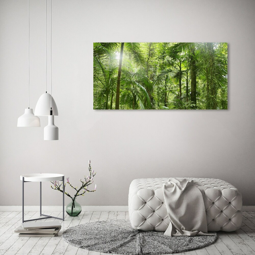 Wall art acrylic tropical forest