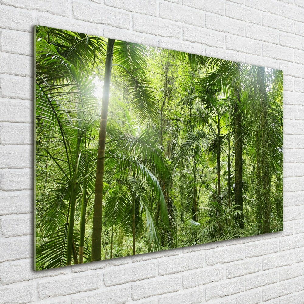 Wall art acrylic tropical forest