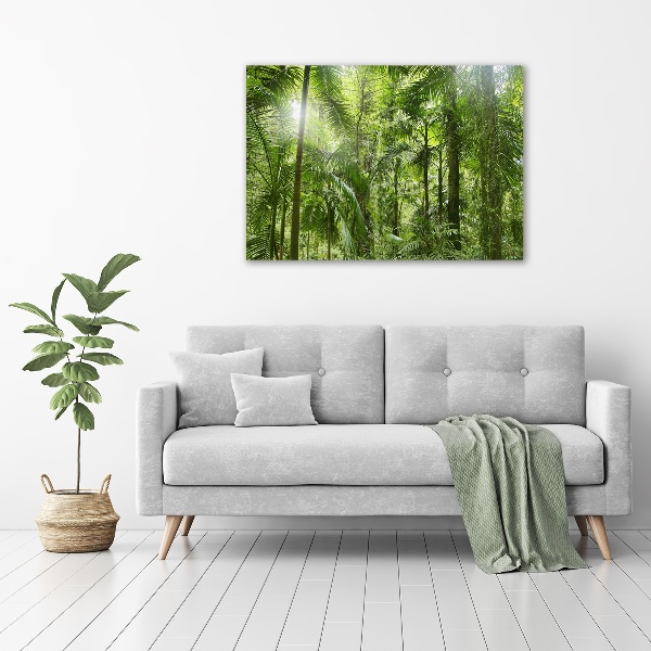 Wall art acrylic tropical forest