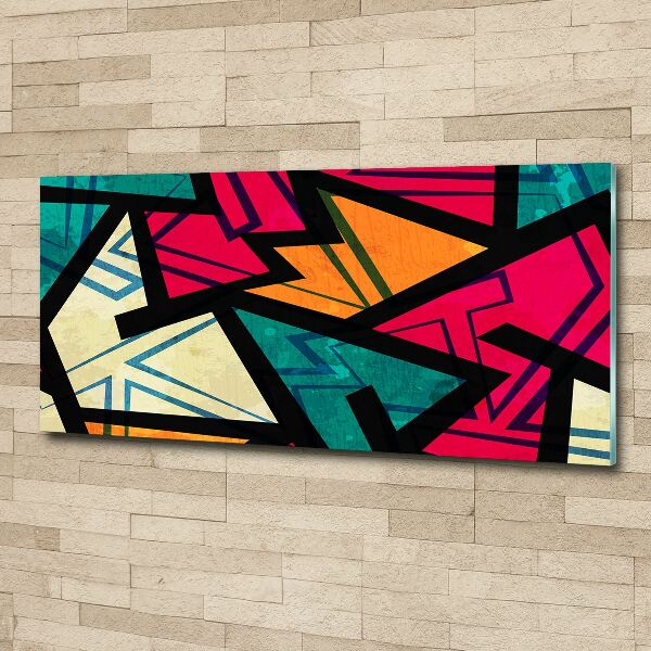 Acrylic wall art Geometric background