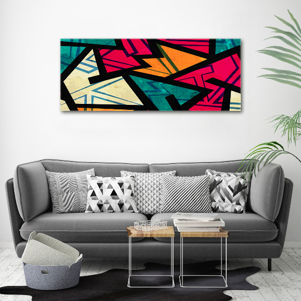 Acrylic wall art Geometric background