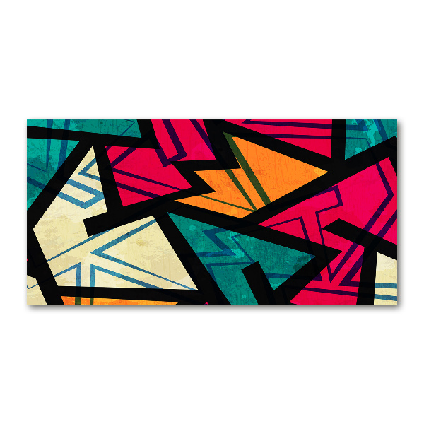 Acrylic wall art Geometric background