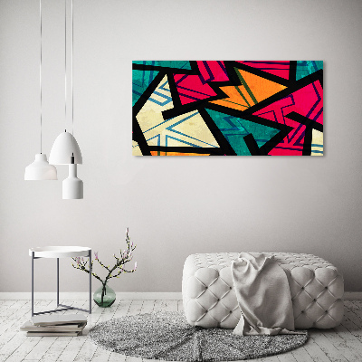 Acrylic wall art Geometric background