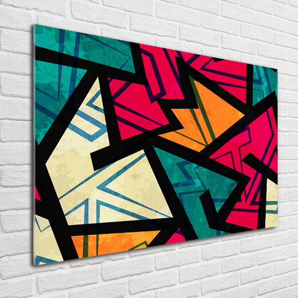 Acrylic wall art Geometric background