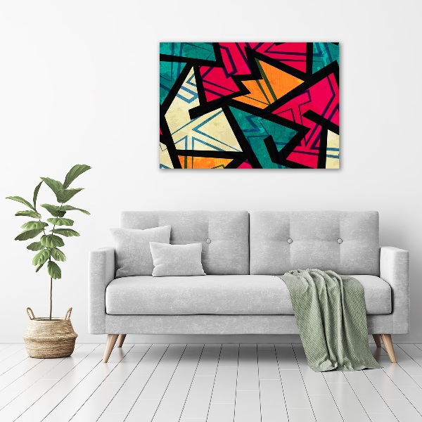 Acrylic wall art Geometric background