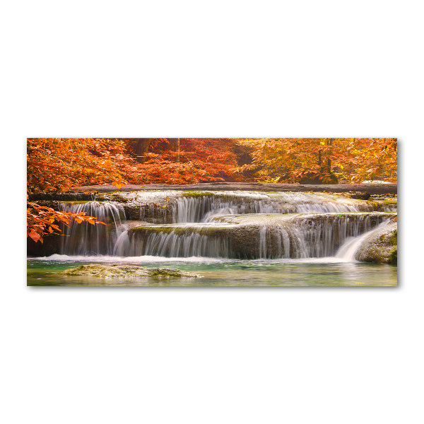 Print on acrylic Waterfall in autumn