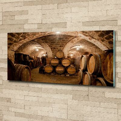 Print on acrylic Barrels in the vineyard