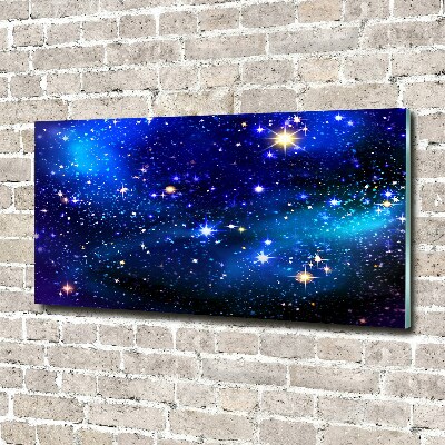 Glass acrylic wall art Starry sky