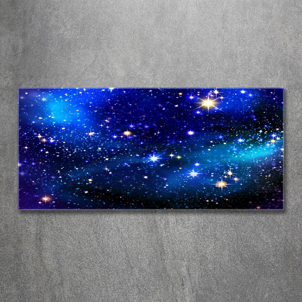 Glass acrylic wall art Starry sky