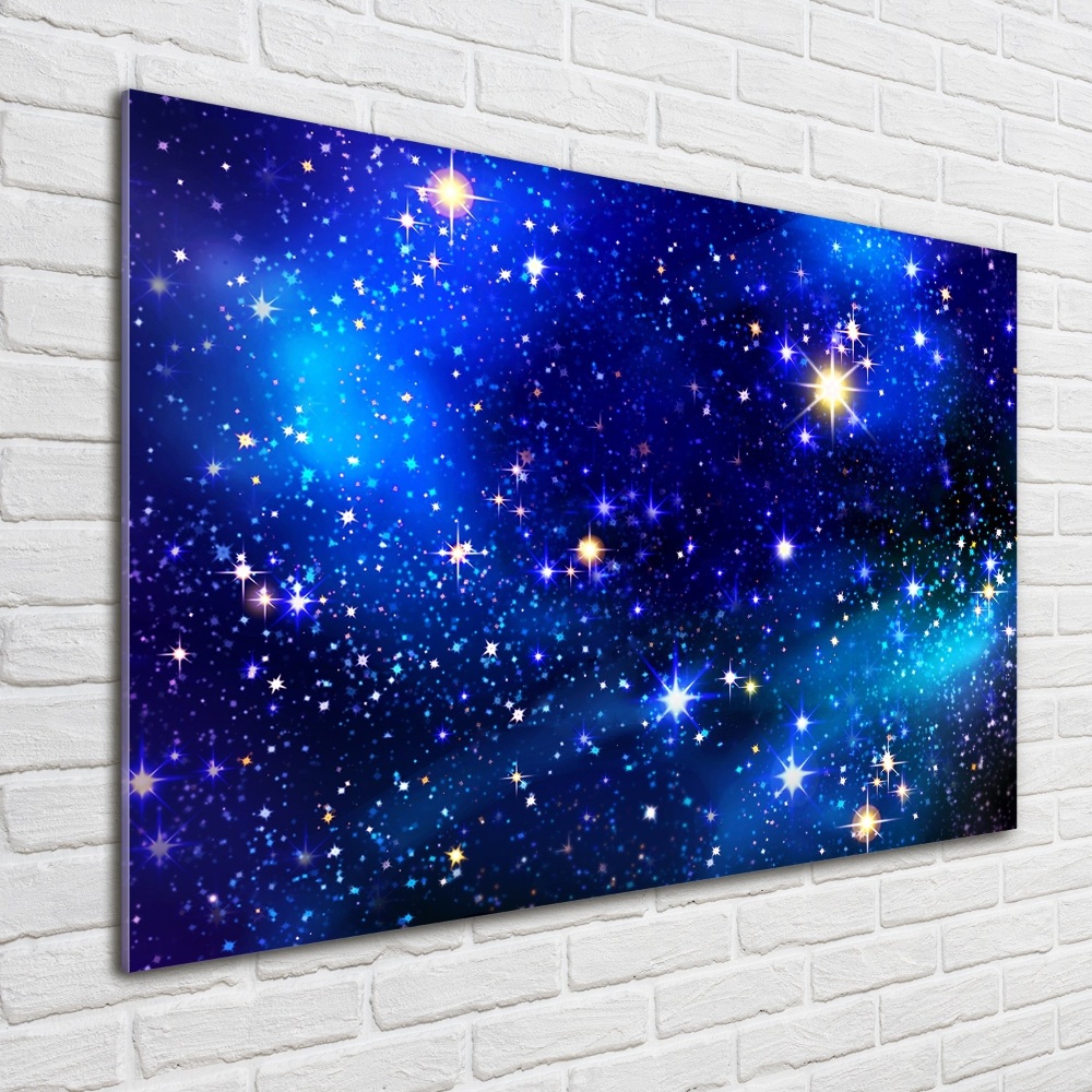 Glass acrylic wall art Starry sky