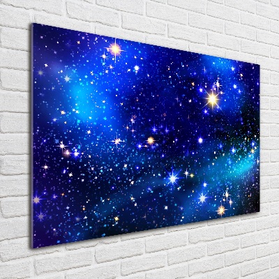 Glass acrylic wall art Starry sky