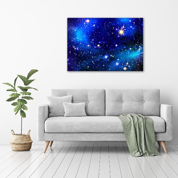 Glass acrylic wall art Starry sky