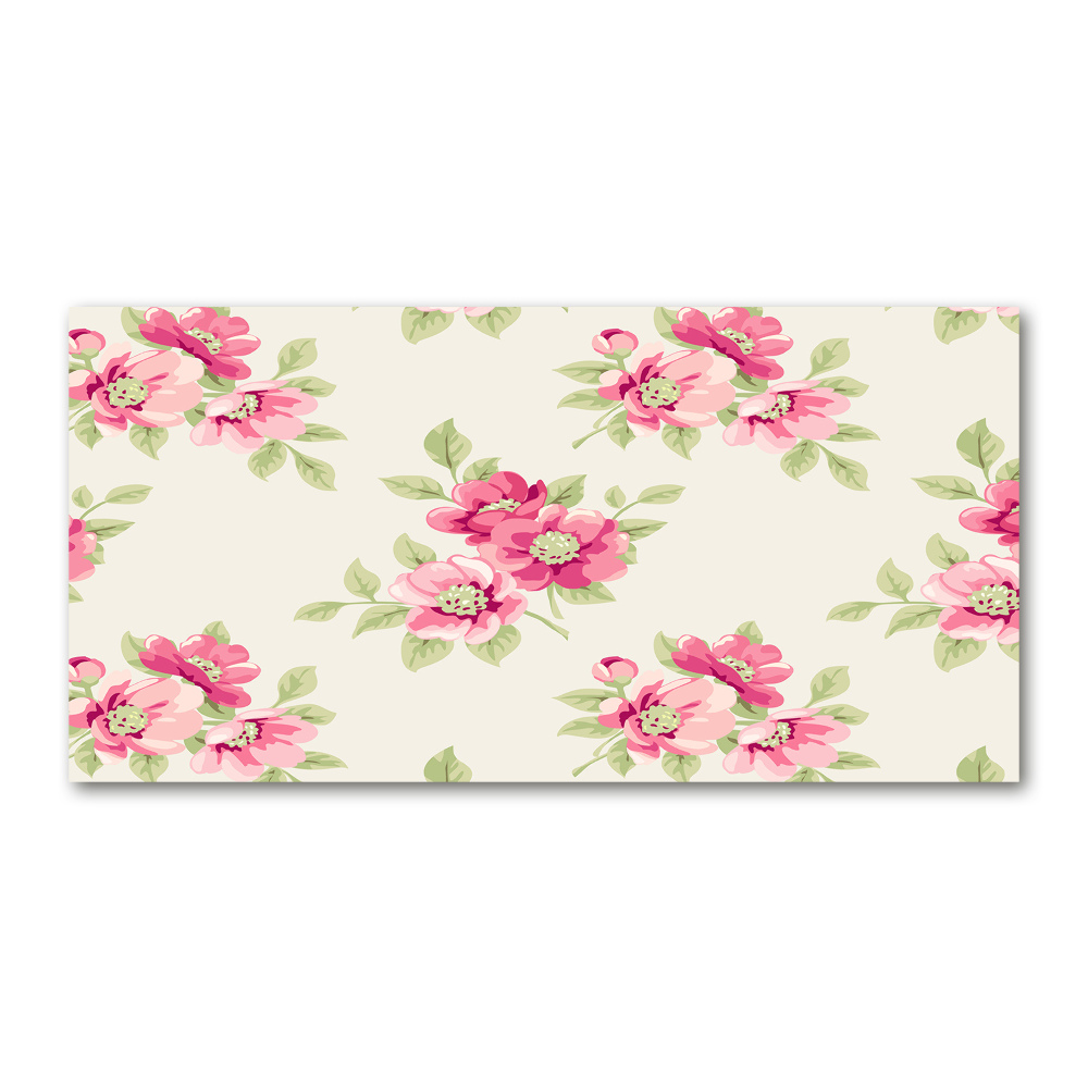 Print on acrylic Floral pattern