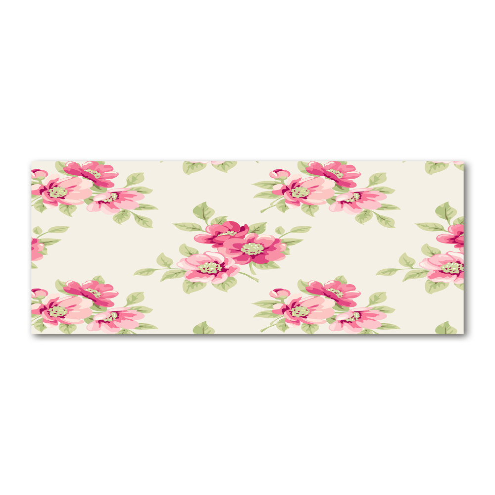 Print on acrylic Floral pattern