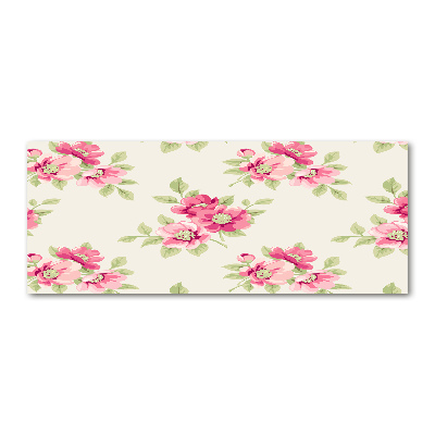 Print on acrylic Floral pattern