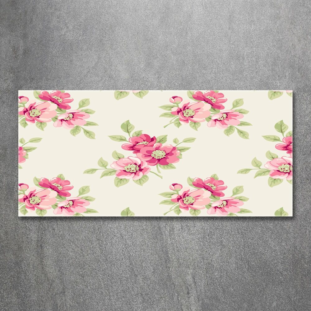 Print on acrylic Floral pattern