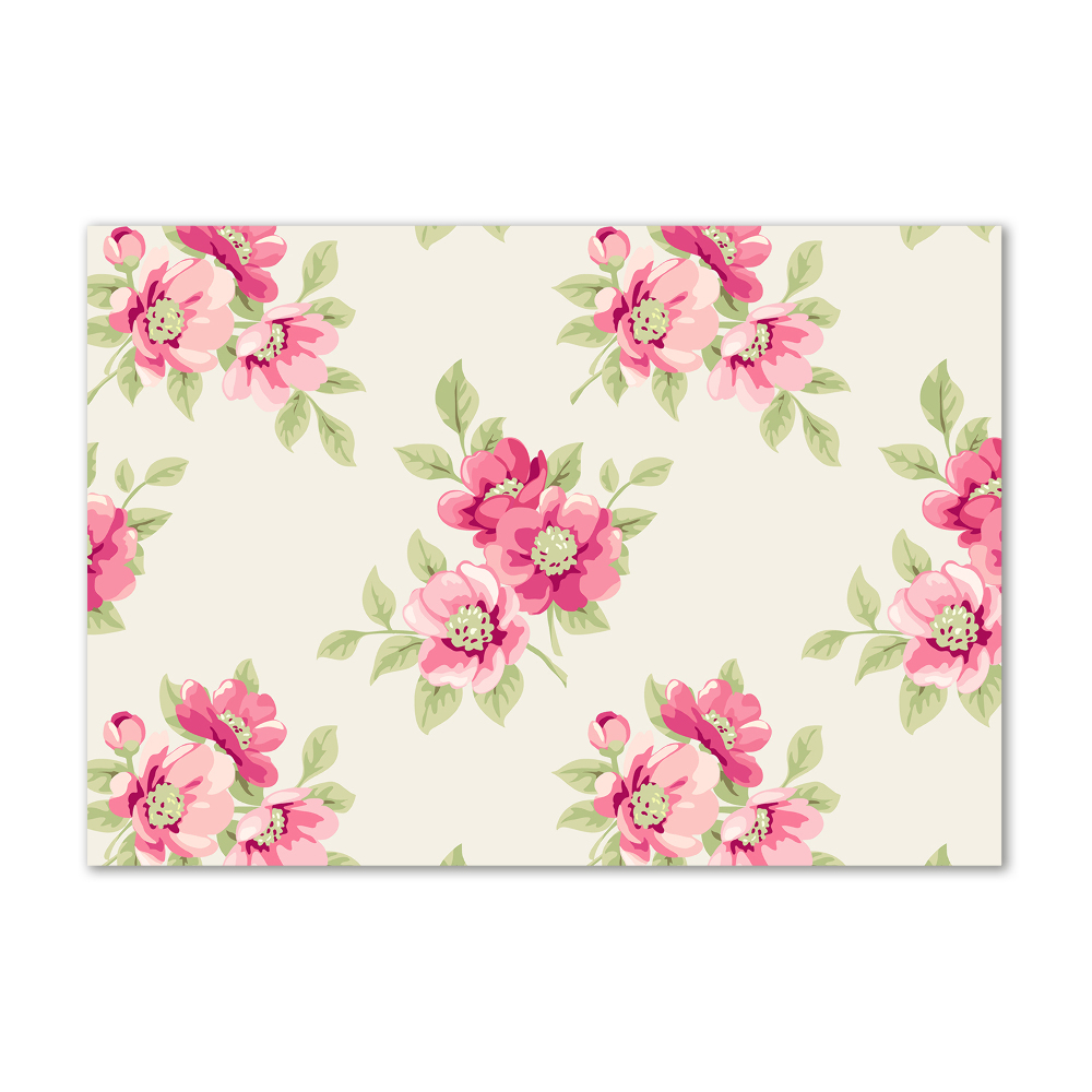 Print on acrylic Floral pattern