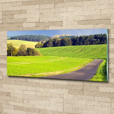 Print on acrylic dirt road