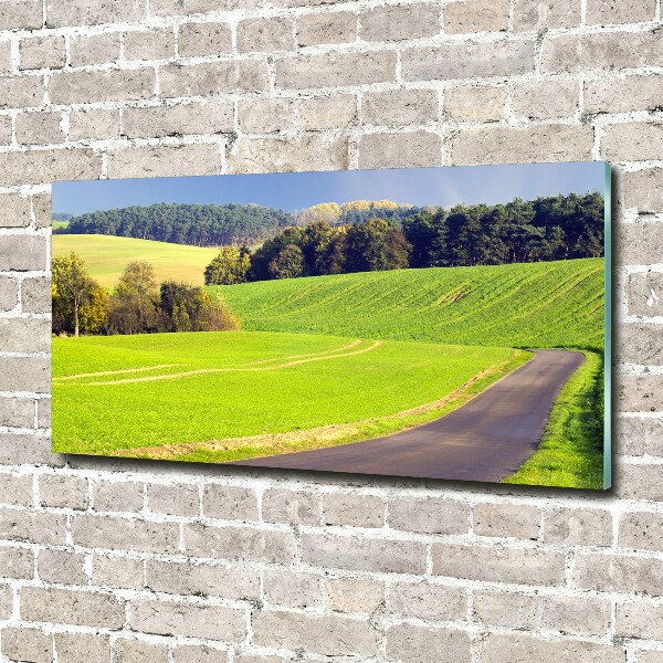 Print on acrylic dirt road