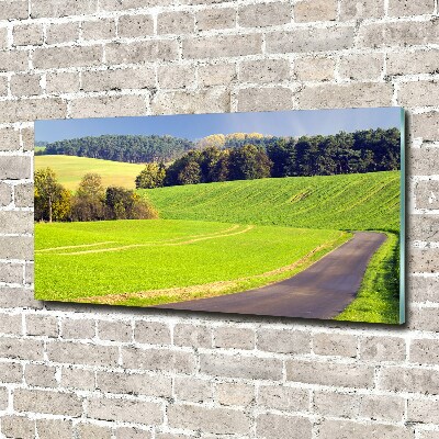 Print on acrylic dirt road