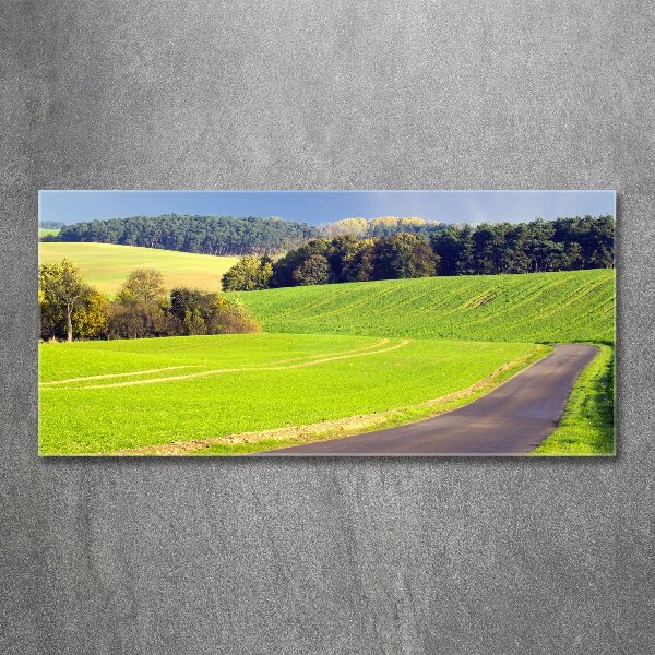 Print on acrylic dirt road