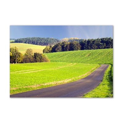 Print on acrylic dirt road