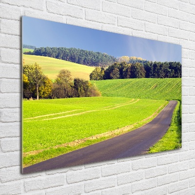 Print on acrylic dirt road