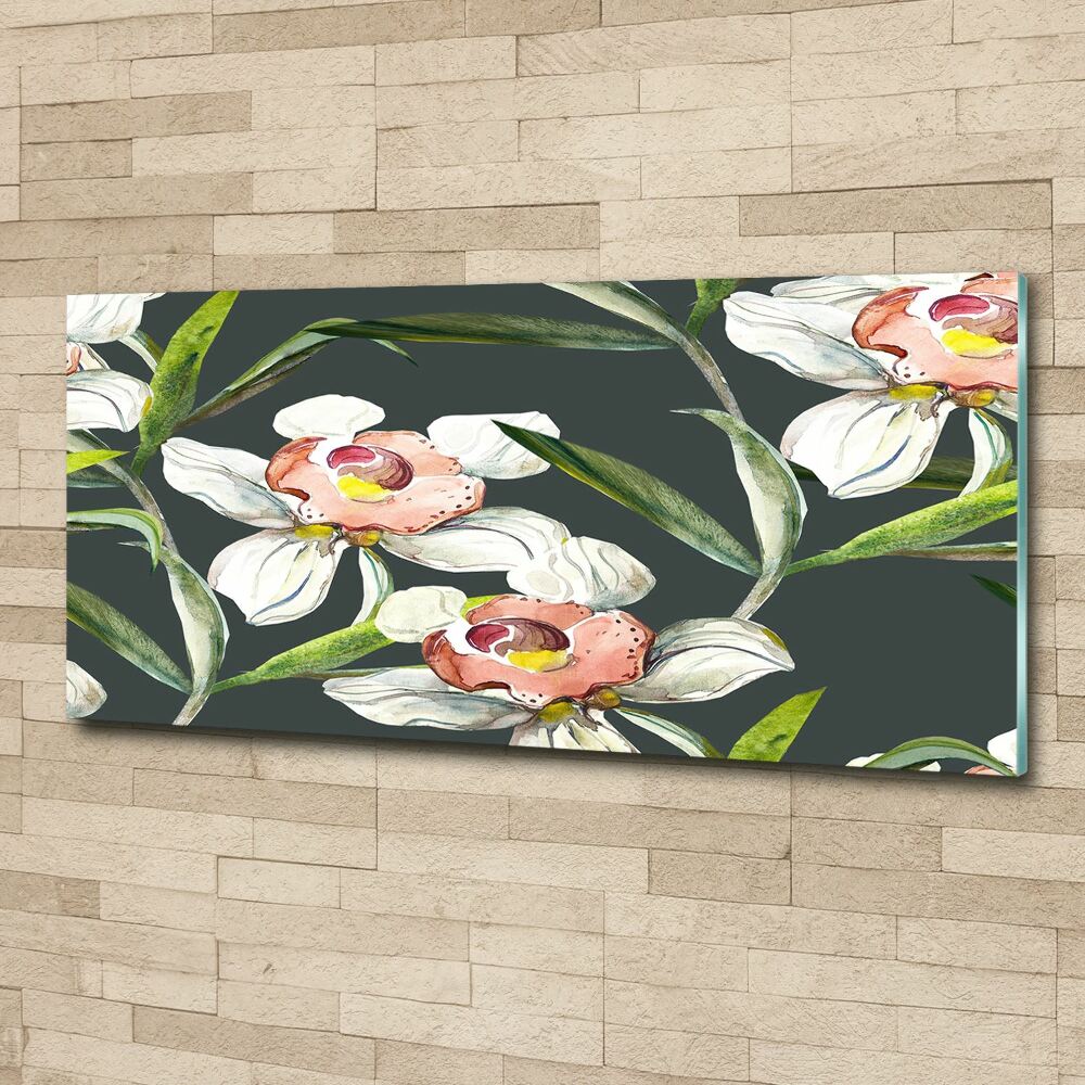 Acrylic wall art Floral pattern