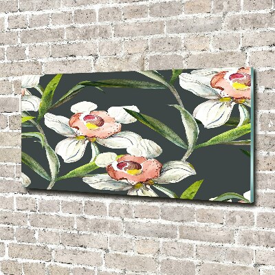 Acrylic wall art Floral pattern