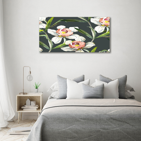 Acrylic wall art Floral pattern