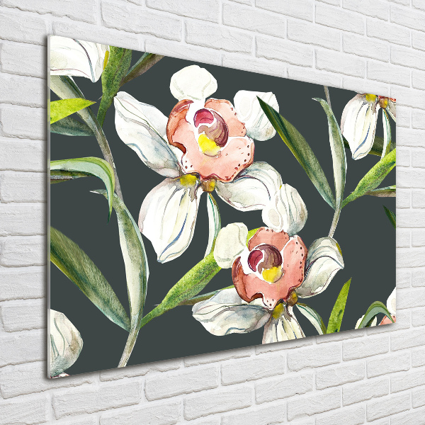 Acrylic wall art Floral pattern