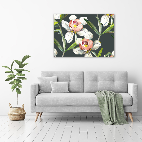 Acrylic wall art Floral pattern