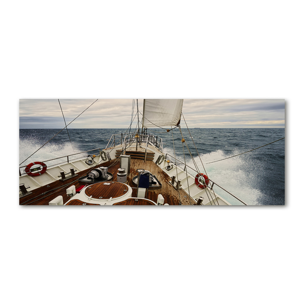 Wall art acrylic Sailboat at sea