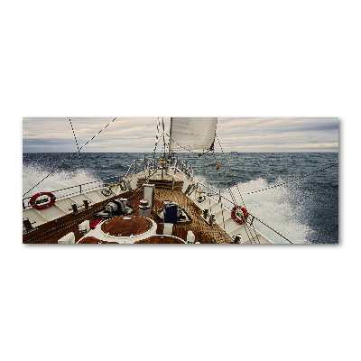 Wall art acrylic Sailboat at sea