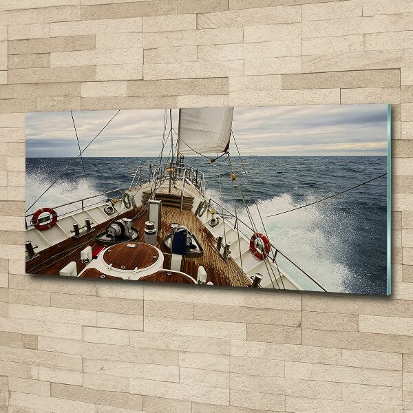 Wall art acrylic Sailboat at sea