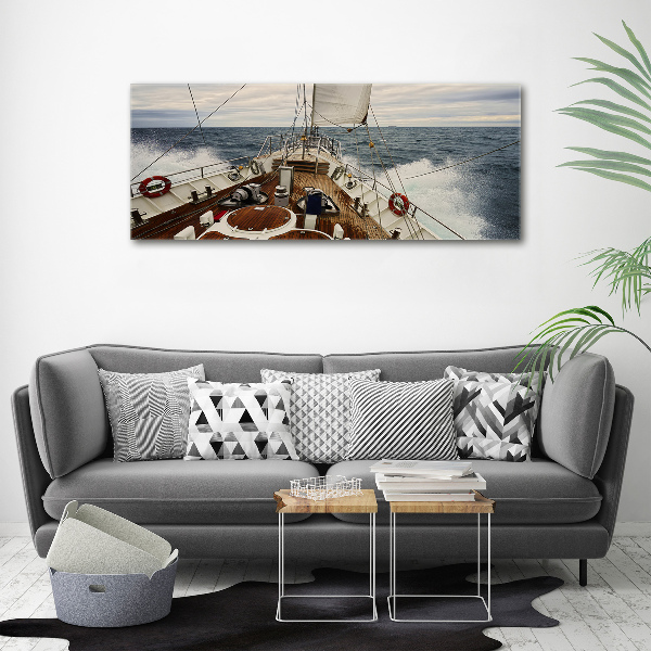 Wall art acrylic Sailboat at sea