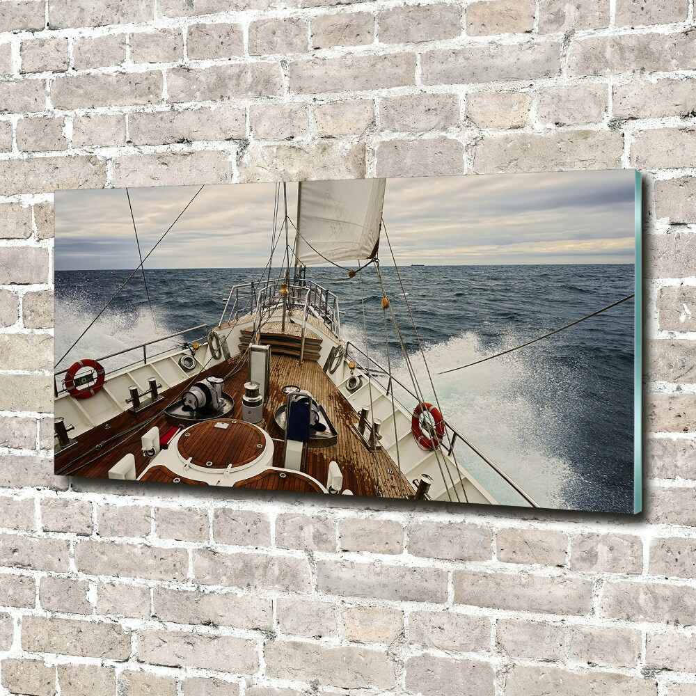 Wall art acrylic Sailboat at sea